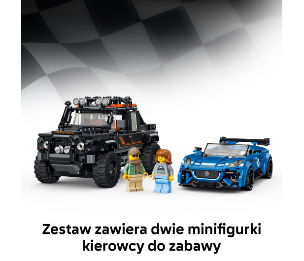 LEGO SPEED CHAMPIONS 77264 Jaguar Project 7 i Land Rover Defender - 1547435 - zdjęcie 8